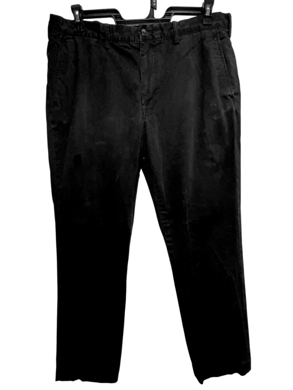 Polo Ralph Lauren Mens Black Stretch Straight Fit Chino Pants 36x32 Pockets